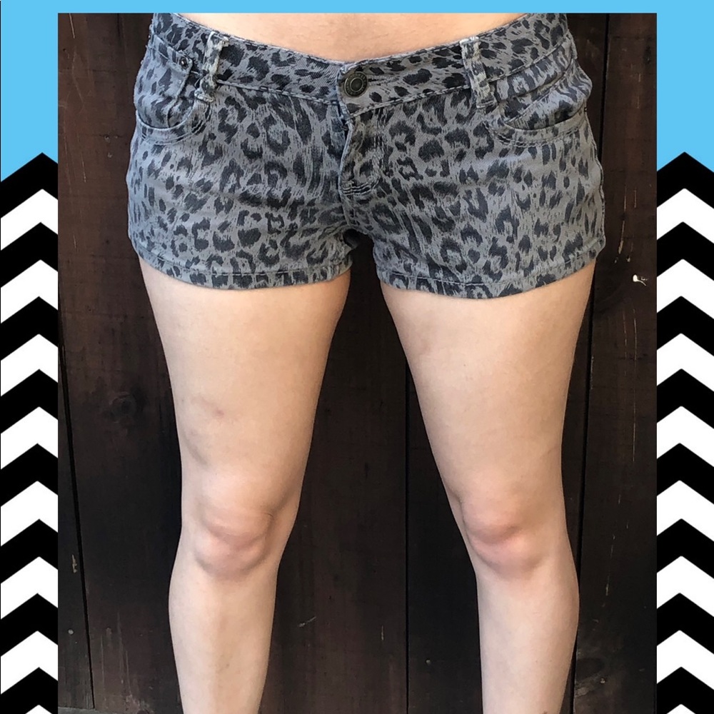Leopard print shorts
